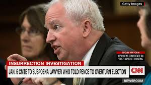 A video captured by a Democratic activist shows conservative lawyer John  Eastman, who had worked with then-President Donald Trump's legal team,  criticizing former Vice President Mike Pence for not overturning the 2020