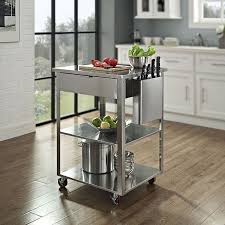 There are six footpads along with this industrial kitchen trolley. Small Stainless Steel Islands For The Space Savvy Modern Kitchen