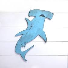 Hammerhead Shark Decor Coastal Wall Decor Fish Art Shark Wall Art Shark Art Shark Sign Wooden Shark Shark Decor Fish Art Coastal Wall Decor