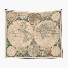 Click here to enlarge map of the world map tapestry 76 x 53 also available in size 53 x 36 more info. World Map Tapestries Redbubble