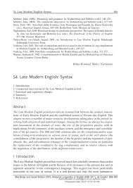 Allows applications to access information about networks. Pdf Late Modern English Syntax