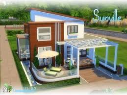 Lovely Little Two Story House For Your Sim Found In Tsr Category Sims 4 Residential Lots Sims House Sims 4 House Design Sims House Design