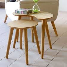 Good quality nest of three 'tiger striped' oak coffee tables. Skandi Oak Nest Of Tables Dunelm Table Lamps Living Room Oak Bedroom Furniture Light Oak Bedroom Furniture