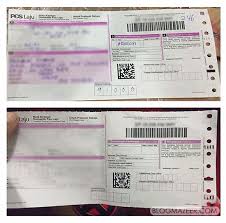 Contoh Cara Isi Borang Pos Laju