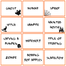 Fun party games to play with charade cards. Halloween Charades Printable Cards For Halloween Family Game Night