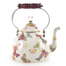 Black And White Checkered Tea Kettle Mackenzie Childs Tea Pots Tea Tea Kettle