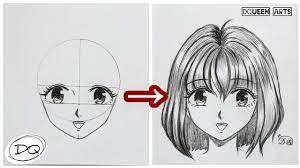 Ada baiknya jika membagikan ilmu&pengalaman itu pada orang lain. Cara Paling Mudah Cara Menggambar Kepala Wajah Anime Step By Step How To Draw Anime Face Youtube