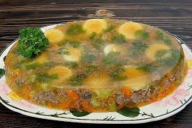 Tafelspitzsulze Mit Krautervinaigrette Und Kurbiskernol Von Ulrikem Chefkoch Kurbis Essen Selber Machen Vinaigrette