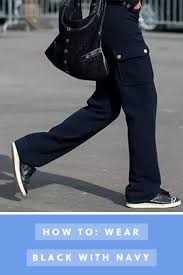 Help Can I Wear Black Shoes With Navy Pants Purewow Tip Clothing Color Fashion Advice Wearing Black How To Wear Buy Clothes