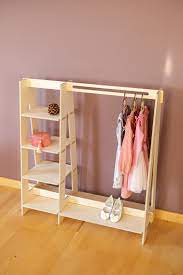 Doll clothes rack with 3 drawers. Children Wardrobe Wood Clothing Rack Wood Clothes Rack A Etsy Wood Clothing Rack Clothing Rack Bedroom Wood Clothes