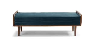 Ansa Pacific Blue Bench Mobilier De Salon Moderne Maison