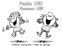 Example of finished coloring sheets from psalm one. Psaumes 150 Cahier De Coloriage Psalm 150 Coloring Book