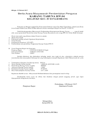 Contoh pembukuan bendahara karang taruna. Berita Acara Pembentukan Karang Taruna Pdf