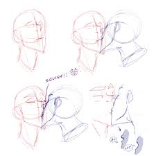 Anime side profile kiss drawings. Art Tutorials And References How I Draw Kisses