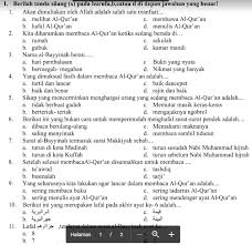 Soal bam kls 6 uts 2 ta 2019/2020 : Soal Uts Al Qur An Hadits Kelas 6 Semester 2