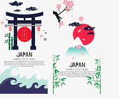 Japanese Decorative Elements Vector And Png Graphic Design Background Templates New Year Greeting Cards Poster Template