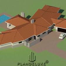 Large single story floor plans offer space for families and entertainment; One Story 4 Bedroom House Plan Ranch House Designs Plandeluxe