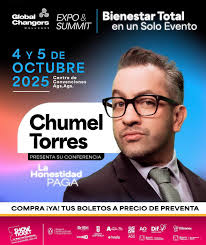 🎟️✨ ¡DIF Estatal Aguascalientes te invita a Global Changers Wellness 2025!  ¿Quieres ganar boletos para la conferencia Chumel Torres mañana sábado 4 de  Octubre? Tenemos 5 pase dobles y la dinámica es