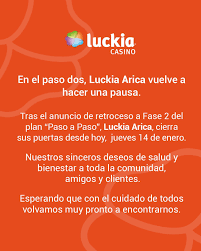 Todos los cambios en el plan comenzarán a regir desde este jueves 6 de mayo a las 05:00 horas. Luckia Arica Photos Facebook