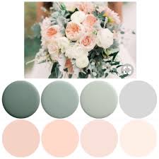 Pin By Bec Patterson On Wedding Ideas Pale Peach And Silver Sage Blush Wedding Colors Wedding Theme Colors Wedding Colors