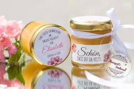 Honig Susse Gastgeschenke Dankeskarte Tischkarte Hochzeit Kommunion Konfirmation Geburtstag Personalisiert Ab 3 81euro 100g Candle Jars Jar Sugar Scrub