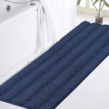 Over 36,000 bath rugs great selection & price free shipping on prime eligible orders. Amazon Com Non Slip Bath Rug Runner Extra Long Bathroom Rug 47 X 17 Blue Bathroom Rugs Runner Non Slip Shaggy Bath Mat Runner Extra Soft And Absorbent Thick Shaggy Shower Mats Plush Shaggy Rug