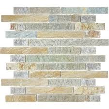 Desert Quartz Split Face Natural Stone Mosaic Random Wall Tile Common 12 In X 12 In Actual 12 In X 12 Stone Tile Wall Natural Stone Wall Quartz Wall Tiles