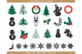 Download 12,243 forest silhouette free vectors. Christmas Clipart Svg Bundle Graphic By Meshaarts Creative Fabrica