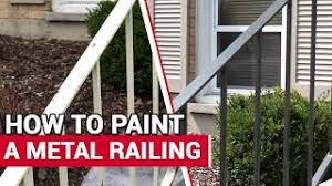 Paint first with an aluminum primer then use a full acrylic dtm (direct to metal) paint. How To Paint An Outdoor Metal Railing Ace Hardware Youtube