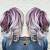 Two Tone Burgundy And Blonde Hair