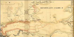 1906年第二期基隆港築港工程之平面圖 圖片來源 基隆築港誌圖譜 臨時臺灣總督府工事部編纂 1916年 國家圖書館館藏 vintage world maps history map