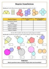 Fun Regular Tessellations Worksheets For Students Educative Printable Geometry Worksheets Math Worksheets Fun Math Worksheets