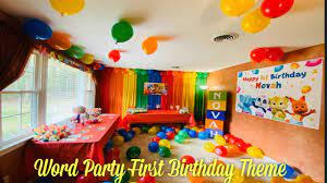 Check spelling or type a new query. Word Party Theme First Birthday Party Diy Vlog Youtube