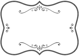 Black And White Flourish Frame Borders And Frames Art Deco Borders Free Clip Art