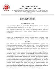 Pemberi kuasa oai mempertanyakan rekomendasi 3 gunung sebagai cagar budaya: Contoh Surat Kuasa Khusus Advokat Contoh Surat