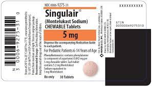 Singulair Fda Prescribing Information Side Effects And Uses