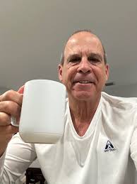 Enjoying coffee ice cubes in iced latte at cute coffee shop