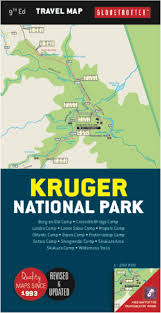 globetrotter travel map kruger national park covers all the main camps