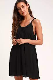 Carter Black Swim Cover Up Summer Outfits Women Midi Dress Casual Cute Summer Outfits