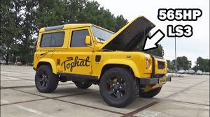 But for me this was the first time to see an ls swapped land rover! Ls Swapped Land Rover Defender By Tophat 565 Hp Ls3 Youtube