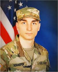 Schaefer receives Blue Infantry Cord