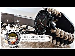 Triple snake knot (mated snake knot) paracord watch band strap tutorial shows you how to make a quick easy diy paracord. Paracord Watchband Skivebom Com