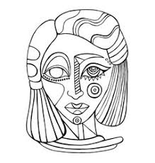 Scare face coloring page to color, print or download. Pop Girl Coloring Pages Vector Images 79