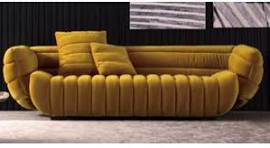 3 Seater Kain Solid Beludru Sofa Kursi Produsen - Grosir ...