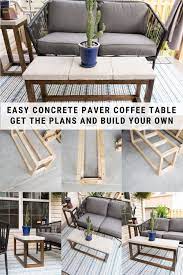 How To Make A Diy Patio Coffee Table With 2x2 And Pavers Outdoor Coffee Tables Small Outdoor Table Diy Outdoor Furniture