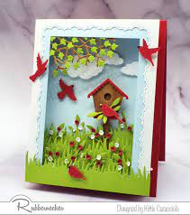 In any case, i will show you how to make a shadow box from scratch (if you want to), and how to fill and decorate. How To Make A Shadow Box Greeting Card Fit For The Birds Kittie Kraft