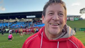 A disappointed Katie Coppock from Patumahoe Blue discusses her side's draw  with St Joseph's Margies