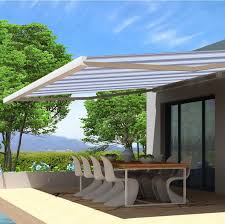 Vous garantir le bon achat, on y travaille tous les jours. Store Banne Motorise 5 X 4 M Bleu Iris Loft Xxl Toile Acrylique Decoration Exterieur Store Banne Motorise Stores Exterieurs
