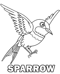 All you need is photoshop (or similar), a good photo, and a couple of minutes. A Flying Sparrow On Free Coloring Page For Kids