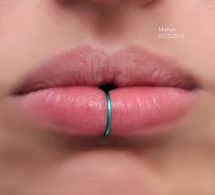 9 5mm 20g Piercing Imitation Seafoam Green Wave Lip Ring Cuff Fake Lip Piercing Piercing Imitation Faux Anneau Levre Nez Falsch Lippenring Lip Piercing Fake Lips Lip Piercing Ring